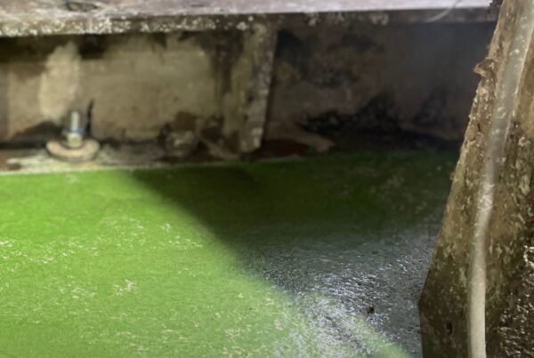 fiberizer foundation with epoxy grout