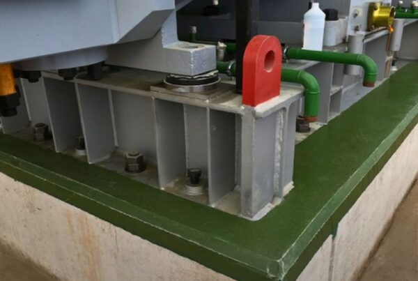 new reciprocating compressor installation using epoyx grout AT800