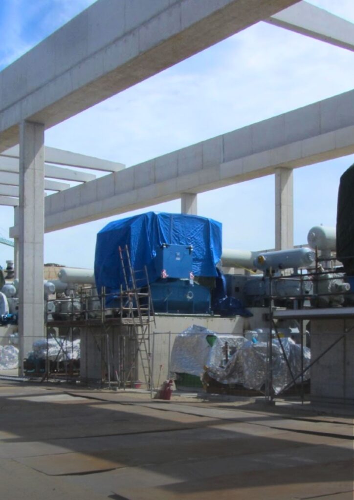 epoxy grouting for IHI BOG compressors