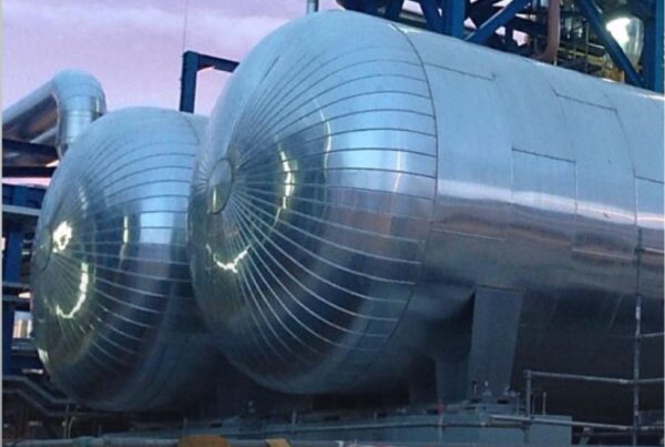 restoring grout footings of an HTF tank with epoxy grout